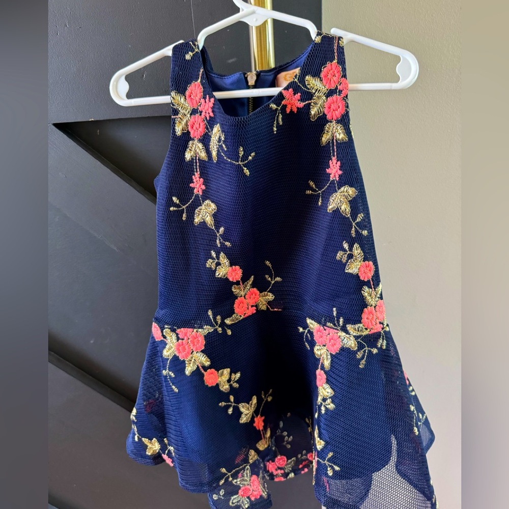 Floral girls high low dress